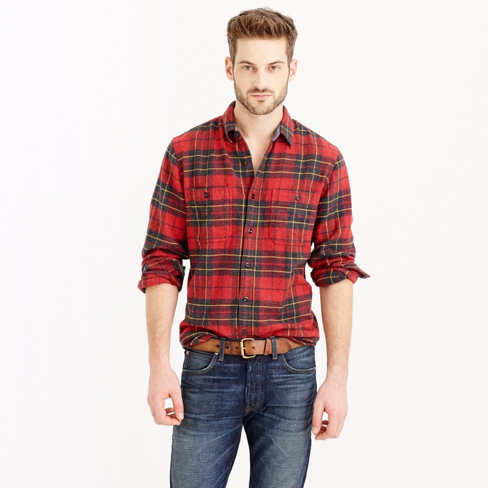 Wallace & Barnes Heavyweight Flannel Shirt